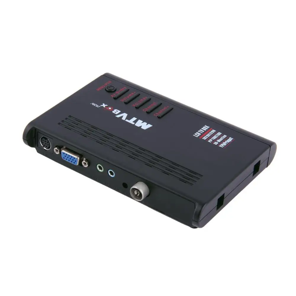 Mini Portable External Analog Lcd Tv Box Digital Usb Analog Tv Tuner ...