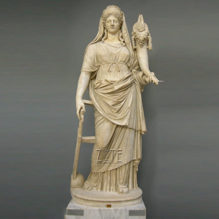 Wholesale Greek Roman Goddess Marble Fortuna Statue Sculpture - Buy ...