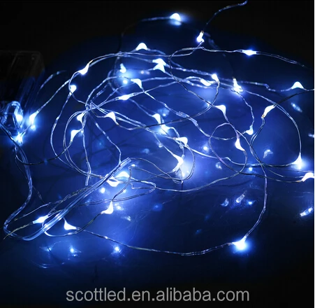Invisible LED decorative indoor mini copper wire string lights led christmas lights wholesale