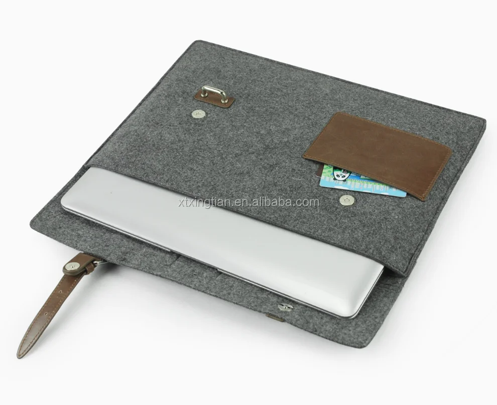 2021 Fashion Design Felt Laptop Case Sleeve Felt Laptop Bag With