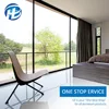 guangdong aluminium sliding window and door supplier thermopane hotel house bedroom plate glass slide window prices replacement