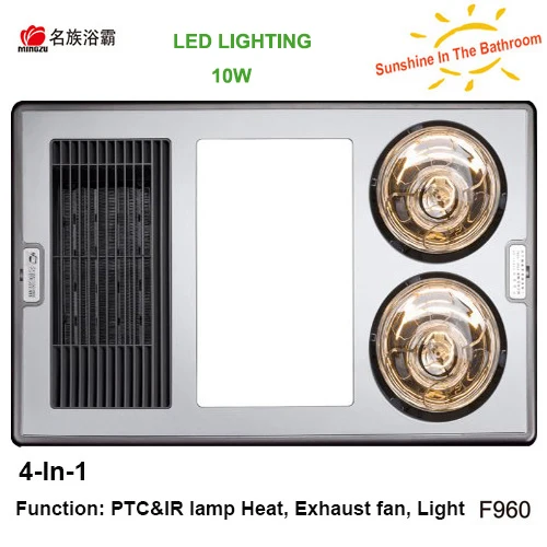 Ccc Ce Saa Approved Led 10w Bathroom Heater Fans With Infrared