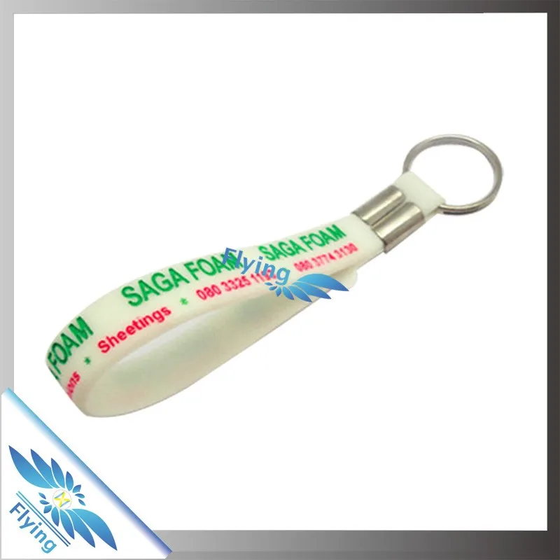 Silicone Loop Keychain,Wristband Keyring,Rubber Key Chain Buy Silicon