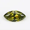 Factory Price Cubic Zirconia/Grade AAA Marquise Peridot CZ for Wax Setting