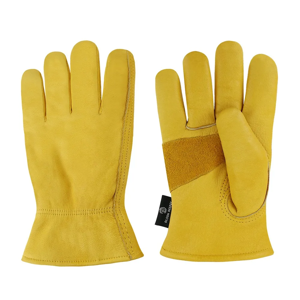 Winter Leather Work Gloves Cold Weather Cotton Lining Working Glove Buy Leather Winter Hunting
