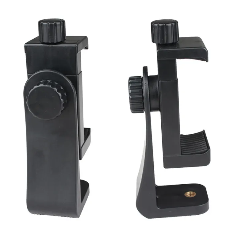 Universal Tripod Mount Cell Phone Clipper Holder Vertical 360 Degree