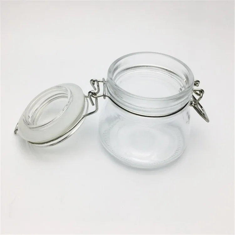 150ml 6oz Small Round Glass Food Storage Spice Jar With Clamp Lid Buy