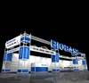 Customized aluminum truss slat Modular display trade show booth system stand with lighting exhibition strand