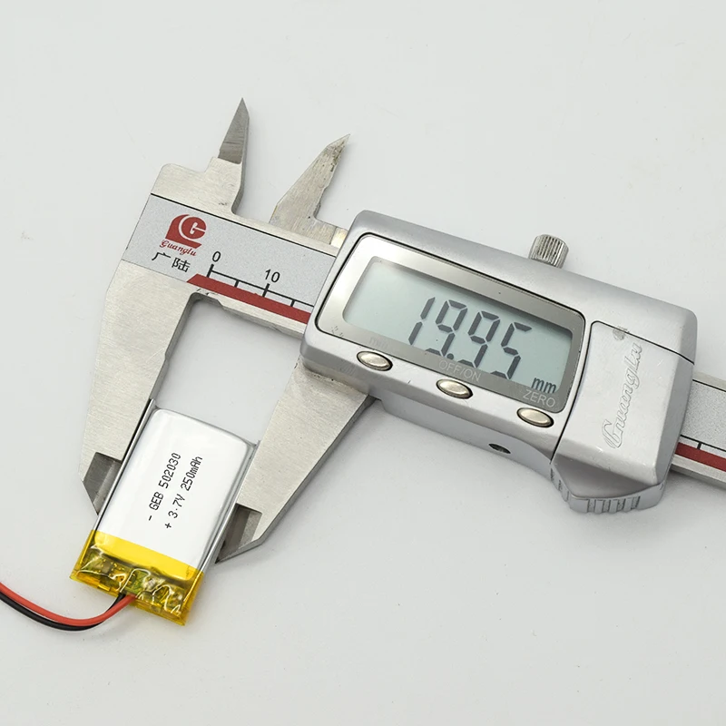 High Performance 3.7V 250mAh Li-Po Rechargeable Battery 502030 For Bluetooth Hea High Performance 3.7V 250mAh Li-Po Rechargeable Battery 502030 For Bluetooth Hea