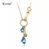2018 Sophia Collection Jewelry Wholesale Gemstone Jewelry Tassel Crystal Pendant Necklace