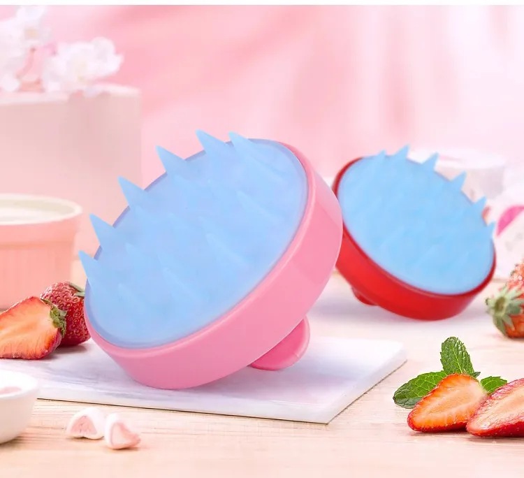 Wholesale Customized Logo Silicone Shampoo Hair Scalp Massage Brush