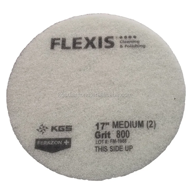 Kgs Green 17inch Diamond Floor Polishing Pads For Granite High Quality