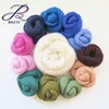 Multicolored Balls of Merino Roving Wool Felting Weaving Crafting 100% Merino Roving Multicolor Roving Chunky Wool Yarn