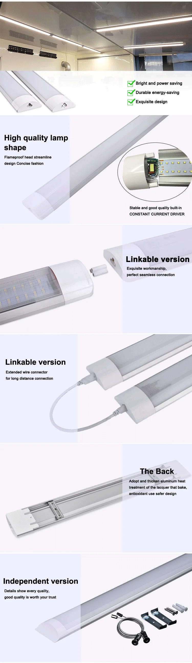  DLC ETL CE RoHS Competitive Price LED 40W Linear Light
