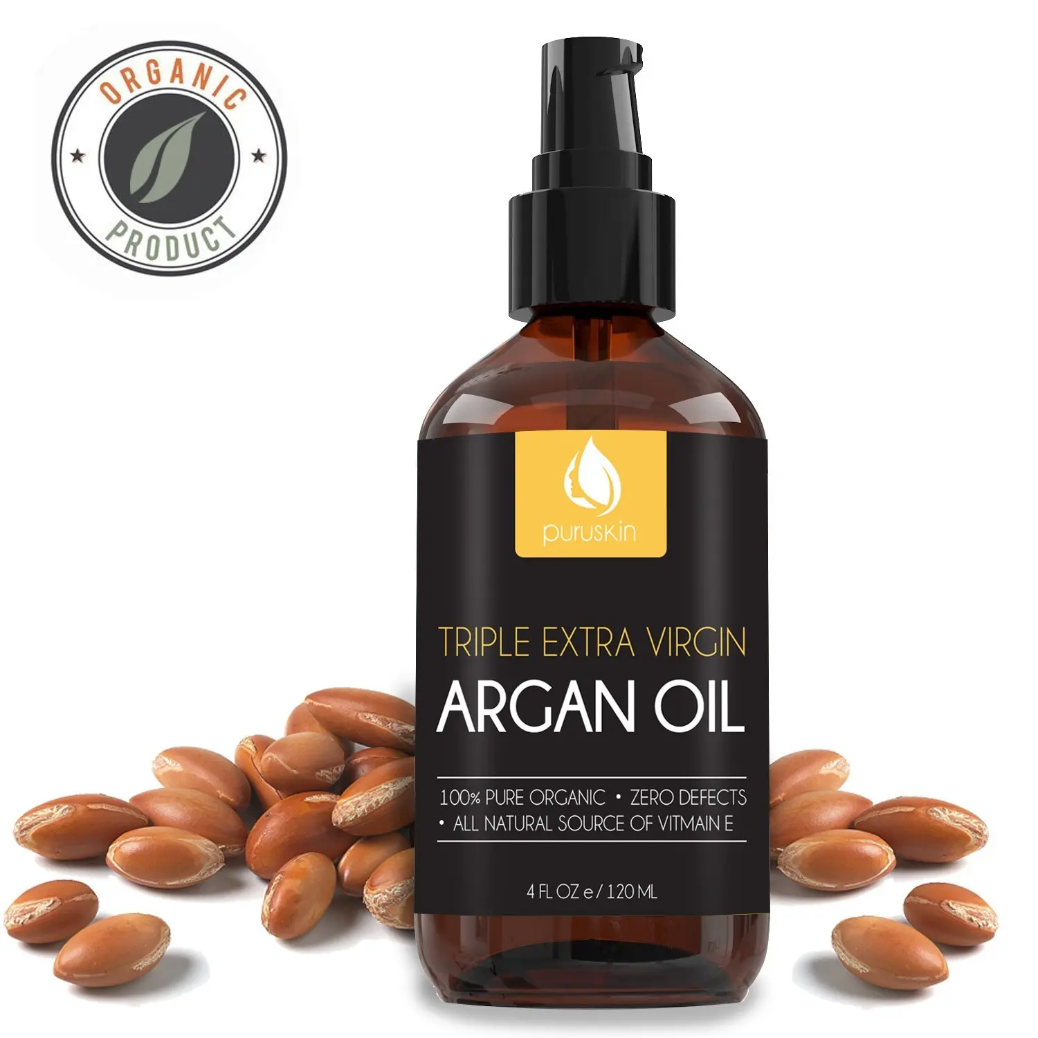 BEST VIRGIN ARGAN OIL for Beautiful Hair, Face, Nails, Organic & Pure M...