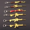2019 New Style Metal Chinese Fashion Key Chain M16 Revolver MK14 M24 M249 Vest Backpack Airdrop box AWM Pan 98K Helmet Chain Key