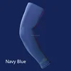 High quality Cheap Blank Navy Blue Basketball UV Sun Protectors Summer Arm Sleeve