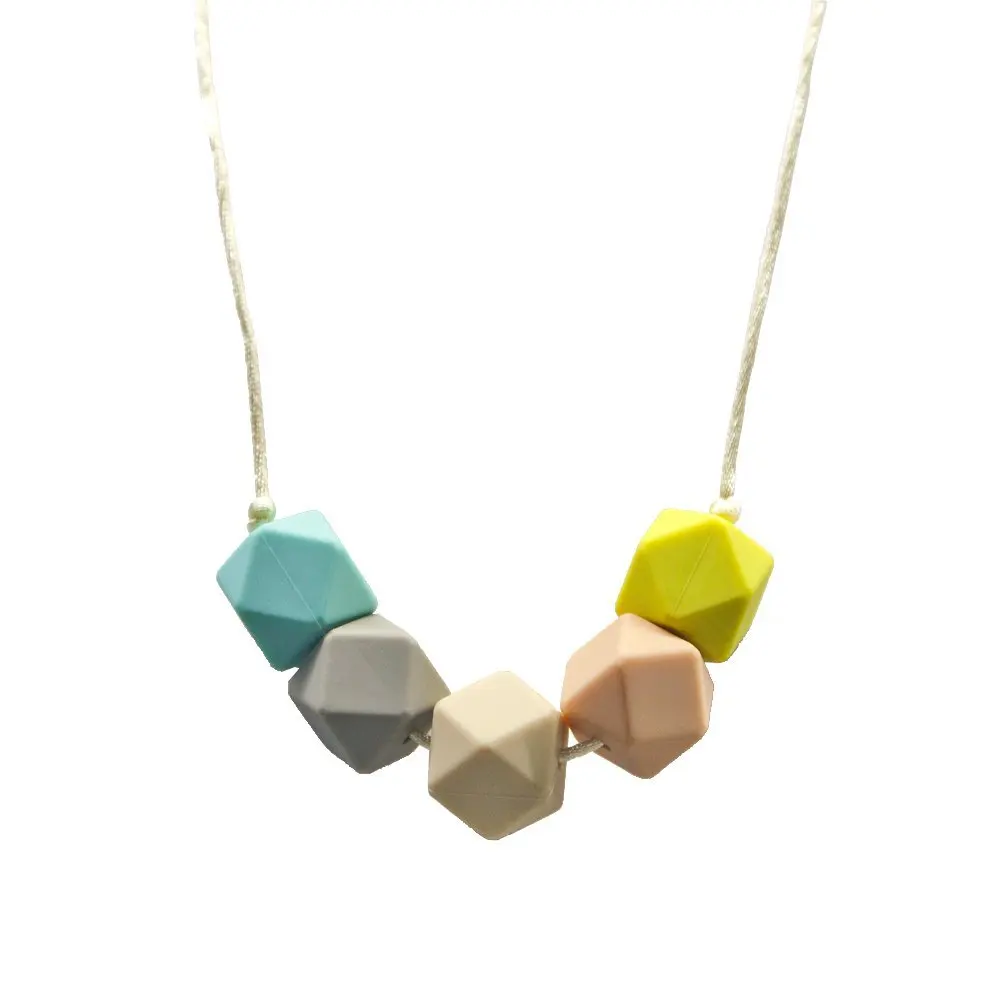 Mom Approved Nursing Necklace,Tranquility By Baby Bites Dishwasher Safe Teething Necklace for Mom to Wear Stylish Teether BPA Free