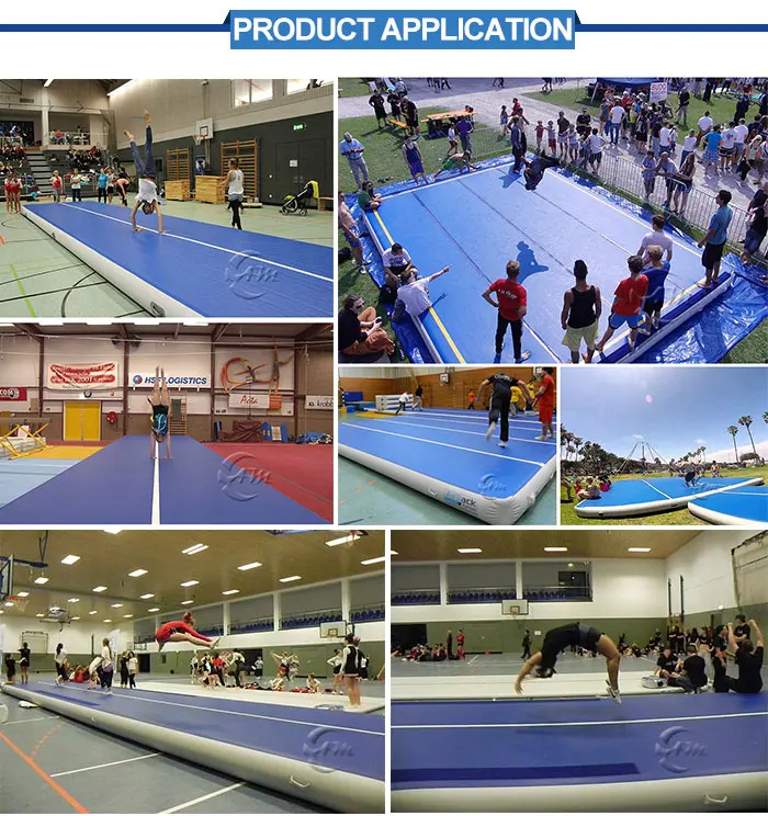 Dwf Pvc Inflatable Air Track Factory Best Price Gymnastics Air Mat For
