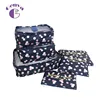 Genya printed waterproof mesh bag with six sets of travel luggage clothing finishing bag