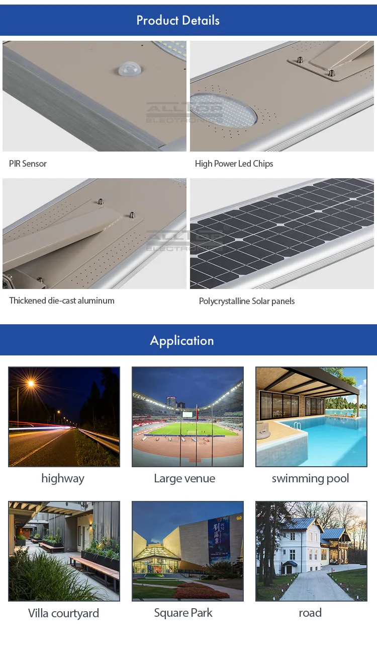 ALLTOP Best quality outdoor waterproof IP65 8watt 15watt 25watt integrated all in one led solar road light price