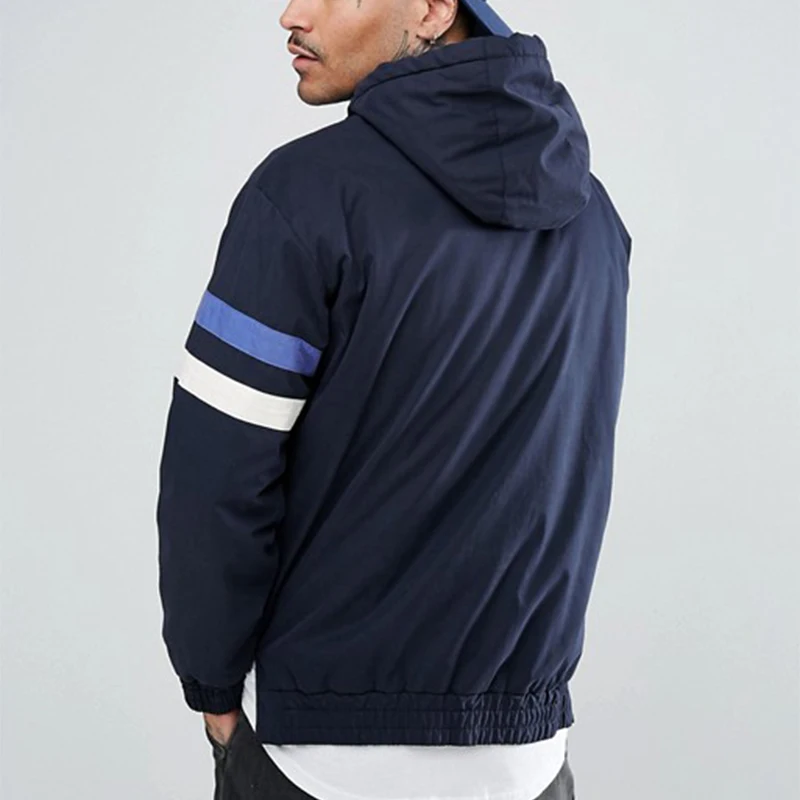 Wholesale Fashion Men Bomber Jacket Long Sleeve Nylon Custom