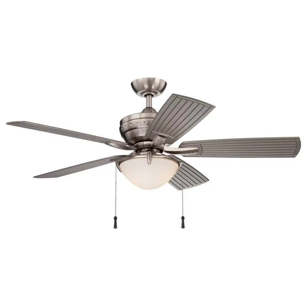 Buy Hampton Bay 54 In Windward Ii Brushed Steel Ceiling Fan