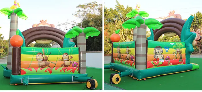 Monkey inflatable bouncy castle commercial baby jumping castle