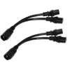 America European Y split IEC C14 to IEC C13 computer power cord 10A 250V 125V C14 to C13 Y Type Extension Cable