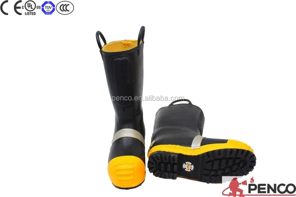 En Standard Firefighter Rubber Gum Firefighting Safety Boots Buy