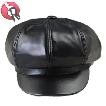 leather driving cap