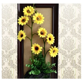 Nol Yiwu Desain Baru 3d Bingkai Bunga Matahari Buatan Dinding Latar Belakang Bunga Untuk Koridor Salon Menghias Buy Bunga Matahari Buatan Bingkai Kayu Dinding Bunga Latar Belakang Bingkai Product On Alibaba Com