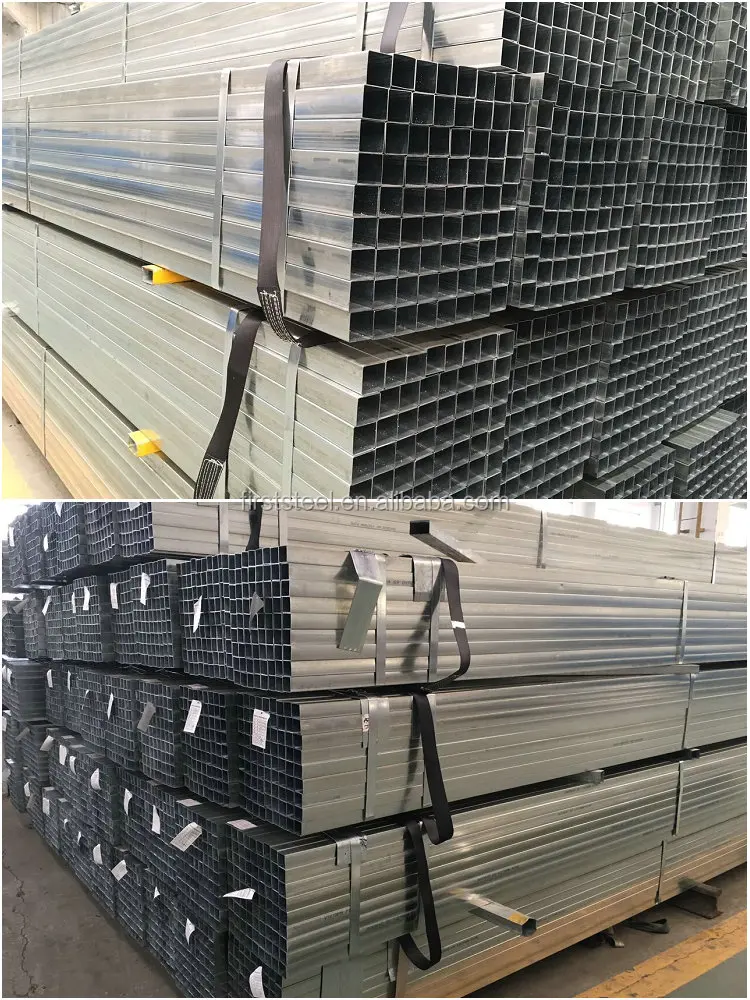 ss400 s235jr gi hollow pipe 60x40 galvanized square tube rectangle tube steel