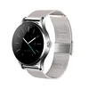 K88H High quality genuine leather quartz watch stainless steel back men watch with message remind