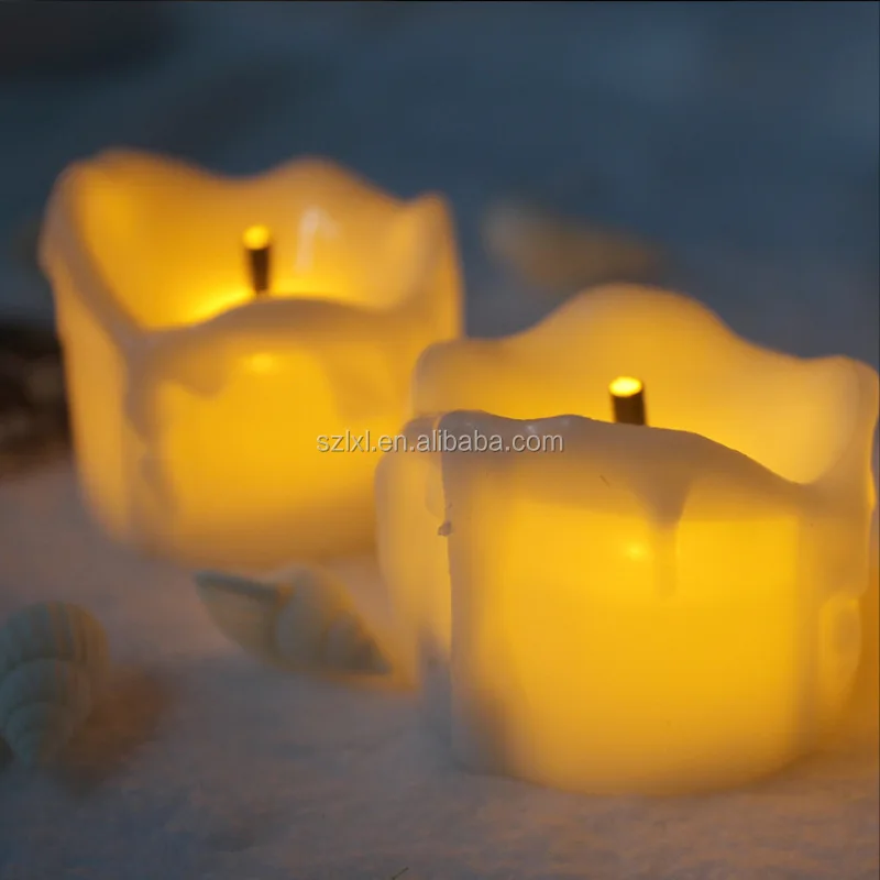 Realistic Flickering Bulb Battery Operated Flameless LED Tea Light for Seasonal & Festival Celebration