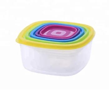 storage containers rainbow square lids larger plastic