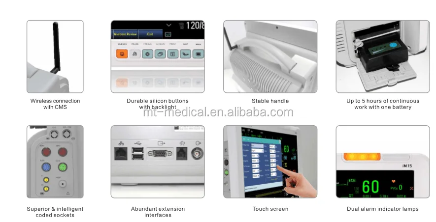 Hospital Patient Monitor Portable Multi-parameter Monitor Price for sale