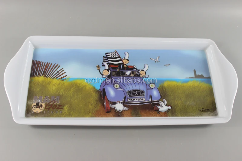 39x16cm Melamine Serving Tray , Plastic Tray for cup
