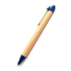 2019 New Product Recycle Eco-Friendly Wooden Hook Paper Barrel Ball Pen