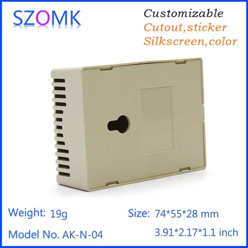 Trung Quốc Nhà Sản Xuất SZOMK ABS Nhựa Điện Tử Công Nghiệp Bao Vây Cảm Biến Nhiệt Độ Trường Hợp Nhà Ở