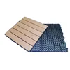 Outdoor Bamboo plastic composite DIY tiles decking flooring
