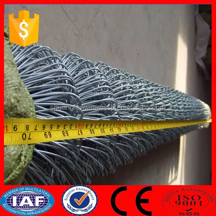 Galvanized 6 Gauge Chain Link Fence 6 Foot / Chain Link Fence Per Sqm