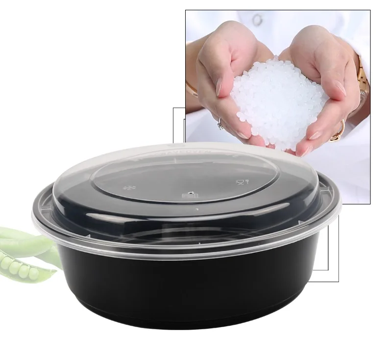 32oz Black Disposable Soup Bowl With Dome Lid,Microwave Safe Buy