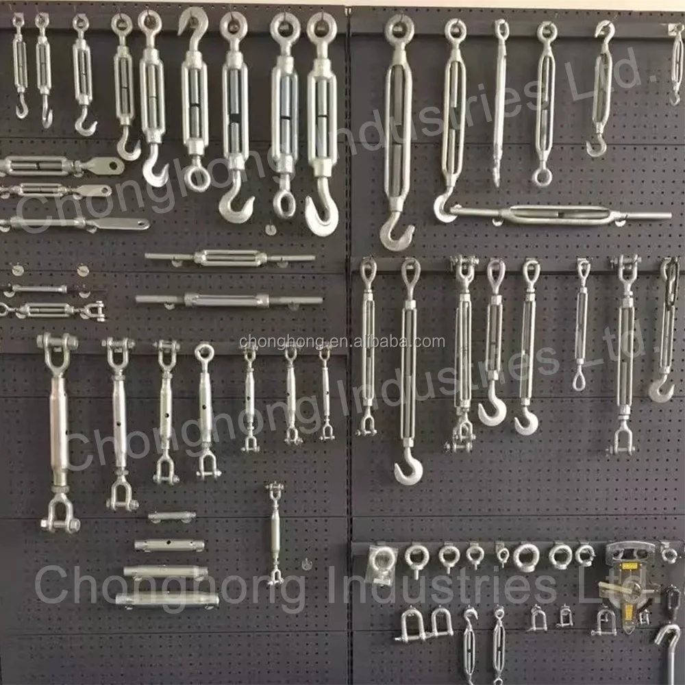 Rigging Hardware Fittings German Type Galvanized Wire Rope Turnbuckle