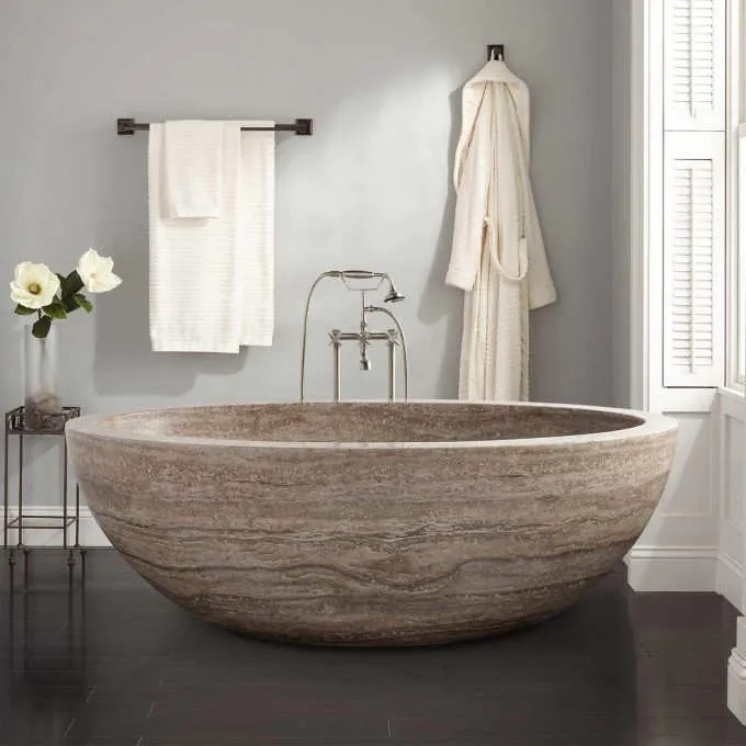 Natürliche 120x70 Arabescato Marmor Badewanne Für Bad,Freistehende