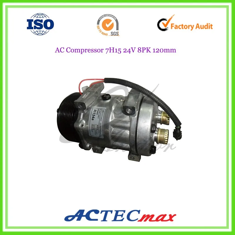 r134a auto ac compressor sanden sd7h15, 24V DC, sanden car ac