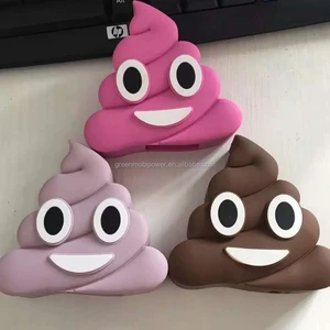 2017 cartoon design poop emoji power bank 2600mah gift power