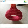Colorful nylon rope hand knitted Tyre Swing in Crocheted Playground