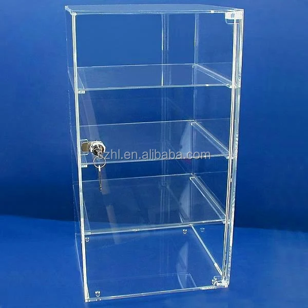 3 Tiers Acrylic Display Case With Sliding Doors And Lock Buy Acrylic
