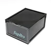 Hot selling dy152 high-end large black plastic shoe box with clear front drop door in Dymolding